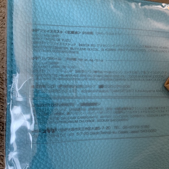 Globe Trotter Light Blue Wristlet & Cosmetics - Picture 7 of 9